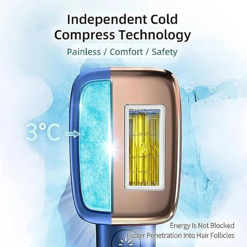 MLAY T14 IPL Hair Removal Device For Full Body With Replaceable Lamp And Long Battery