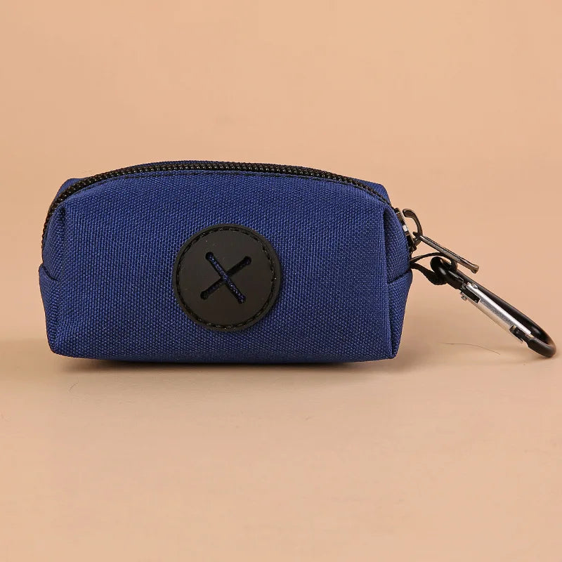 NONEDog Litter Canvas Dog Poop Bag Holder With Carabiner Clip