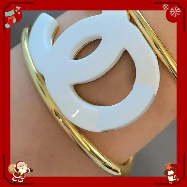 Popular High Version C Home Xiaoxiang Opening Bracelet Acrylic Wide Version Bracelet