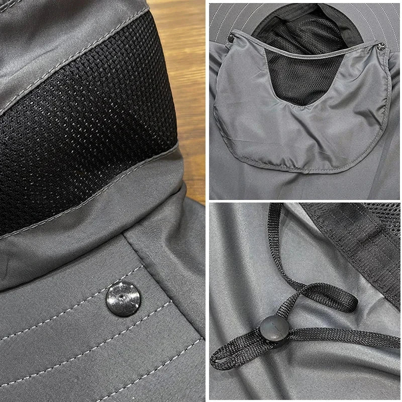 CN Guangdong Zhejiang UV Protective Knit Bucket Hat
