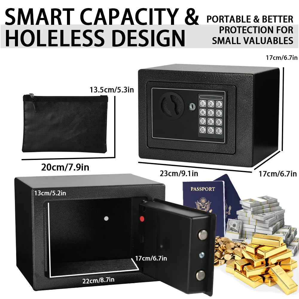 Fireproof Safe With Digital Keypad Sensor Light Adjustable Shelf