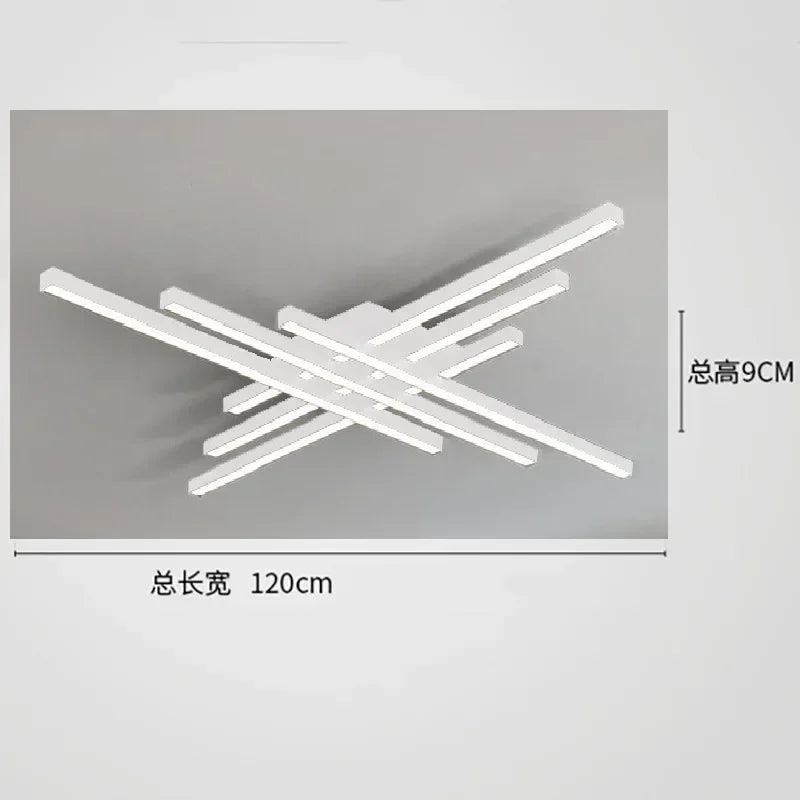 Nordic Minimalist LED Ceiling Lamp Strip Light For Living Room