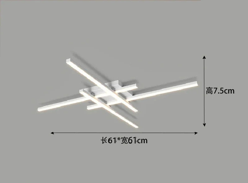 Nordic Minimalist LED Ceiling Lamp Strip Light For Living Room