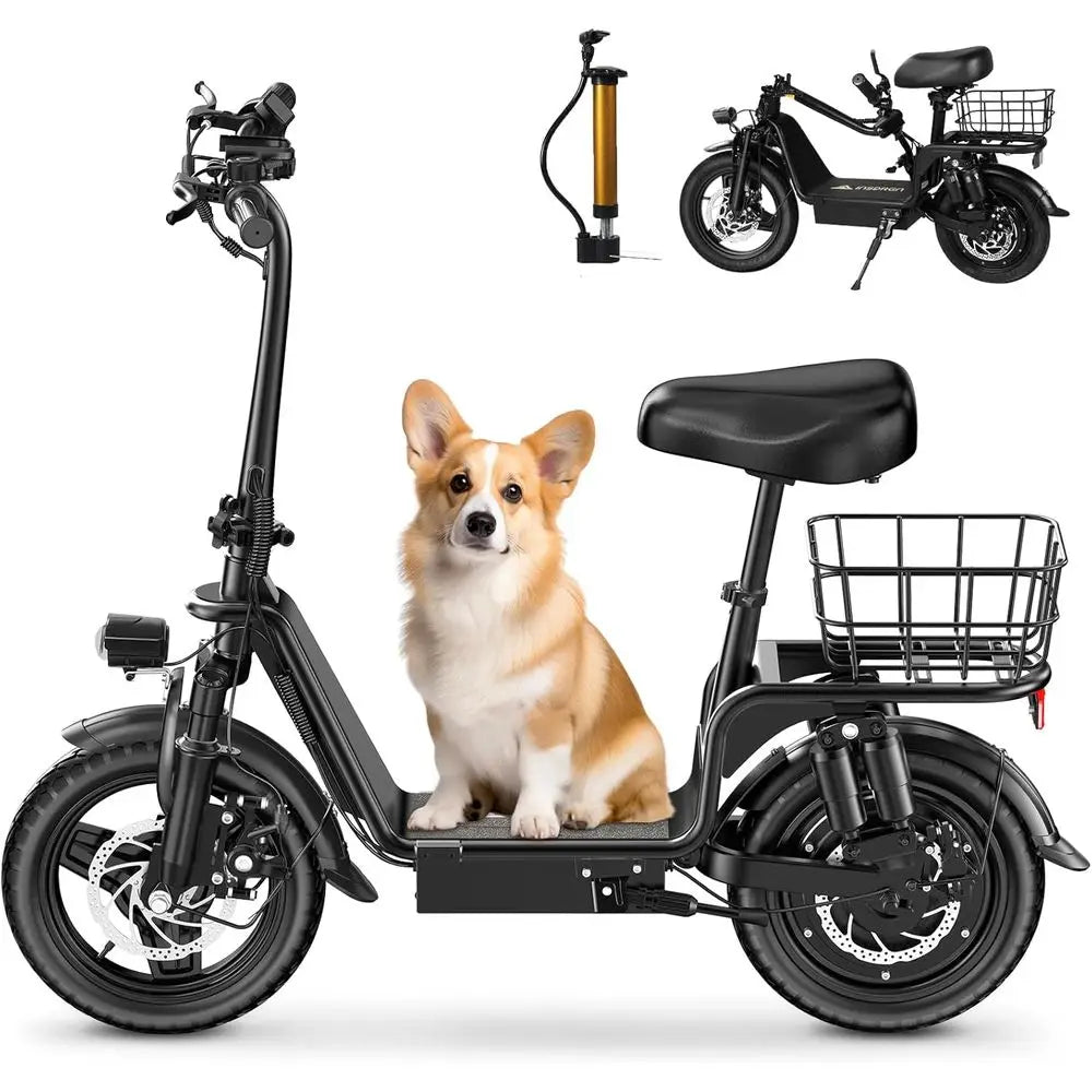 Adults' C14 Electric Scooter - Foldable, 900W, 20MPH Speed, 28-Mile Range, Dual Disc Brakes, UL2272 Certified，Customized