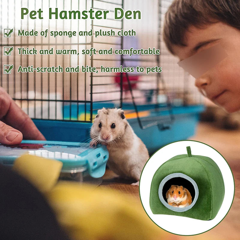 NONECN Hamster House Bedding For Small Animals Warm Nest Bed