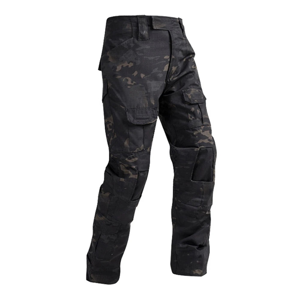 Men Combat Pants Tactical Camouflage Multicam For Outdoor Trekking And Hunting