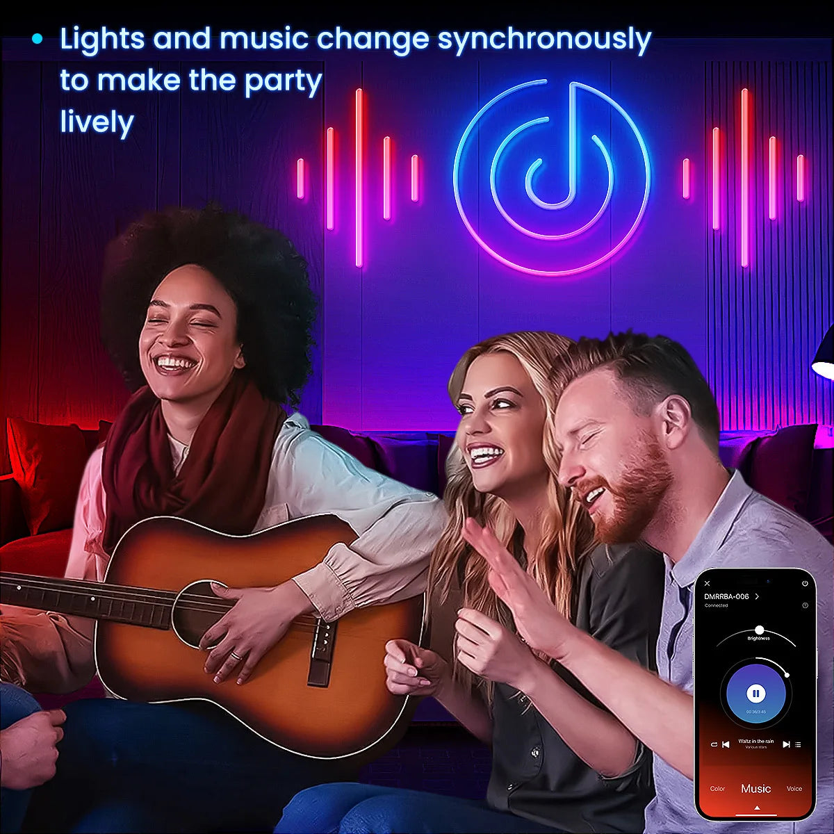 Aiopp Neon LED Rope Lights RGB Strip With Remote App