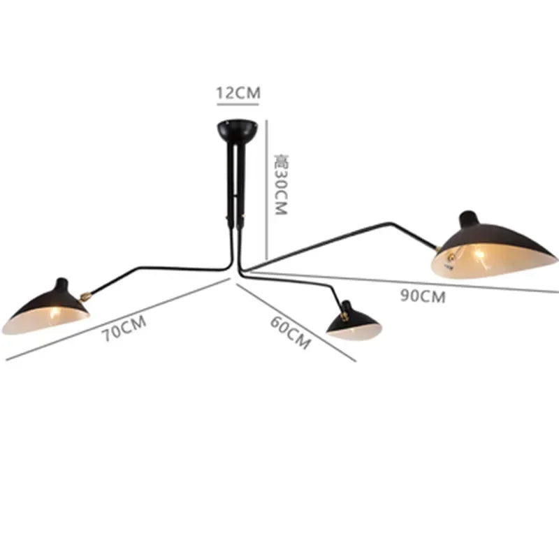 Mouille Nordic Spider Ceiling Lamp LED Iron For Home Decor Modern Living Room Ideas