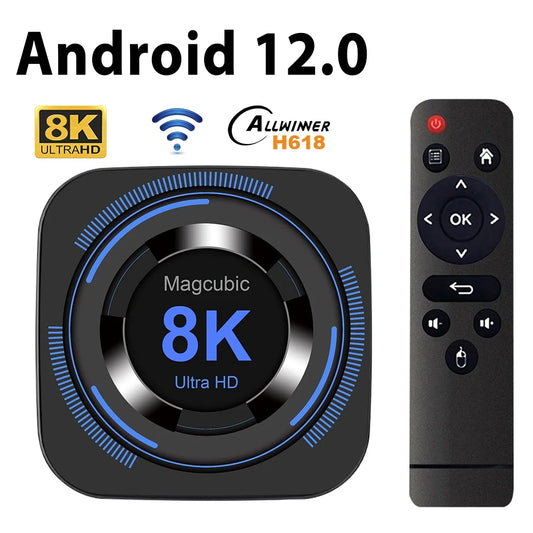 Magcubic Allwinner H618 Android 12 TV Box 8K Video 4K HDR10 Plus Bluetooth Dual WiFi