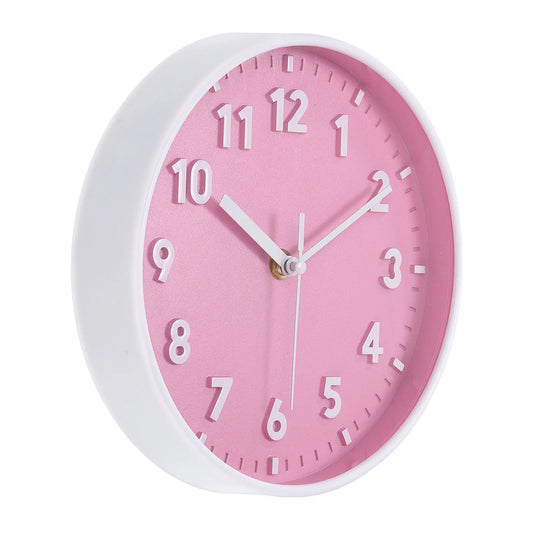 UXCELL Quartz Silent 3D Numeral Round Wall Clock Battery Operated For Office And Bedroom