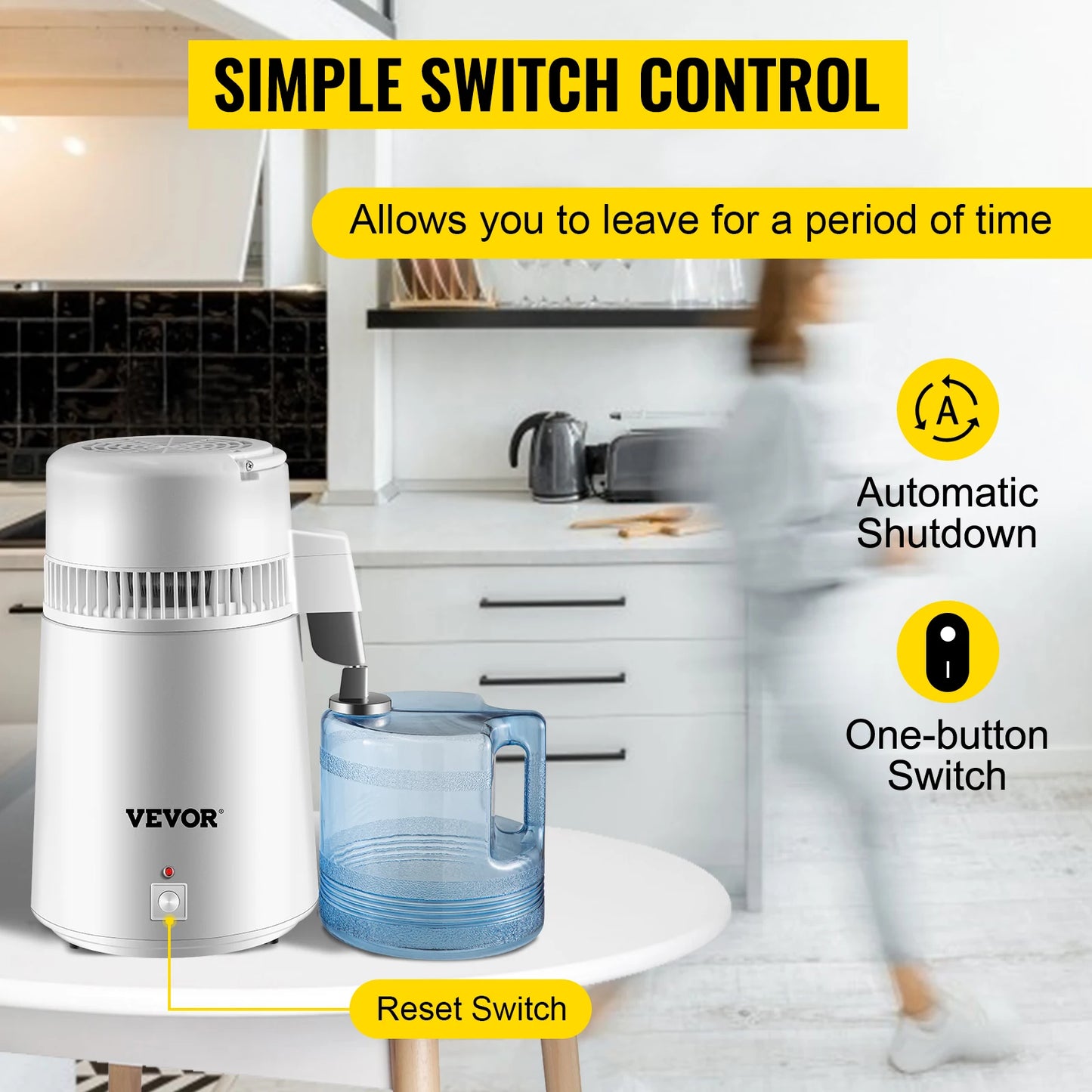 SucceBuy Water Distiller Purifier Dispenser For Home Use