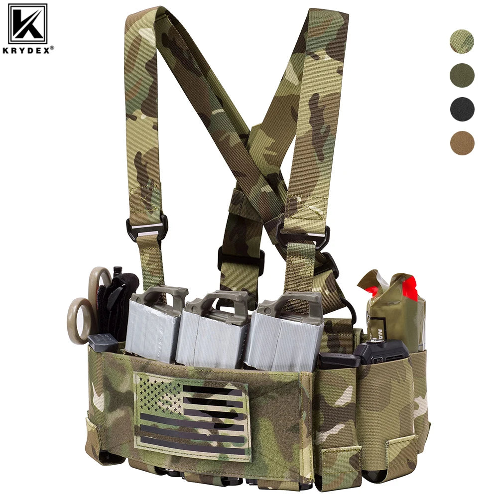 KRYDEX Tactical Chest Rig Low Vis Lightweight Concealed Carry