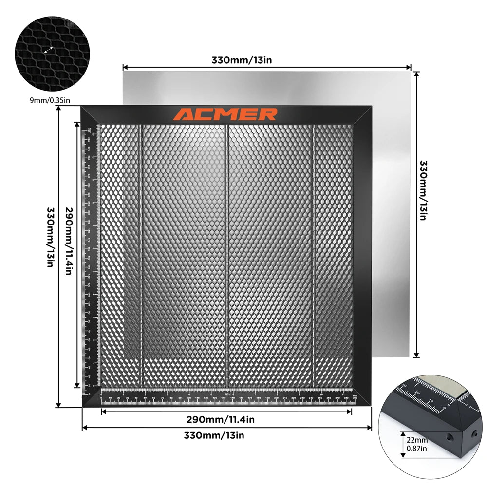 ACMER Honeycomb Cutting Table for CO2 and Diode Laser Engraver