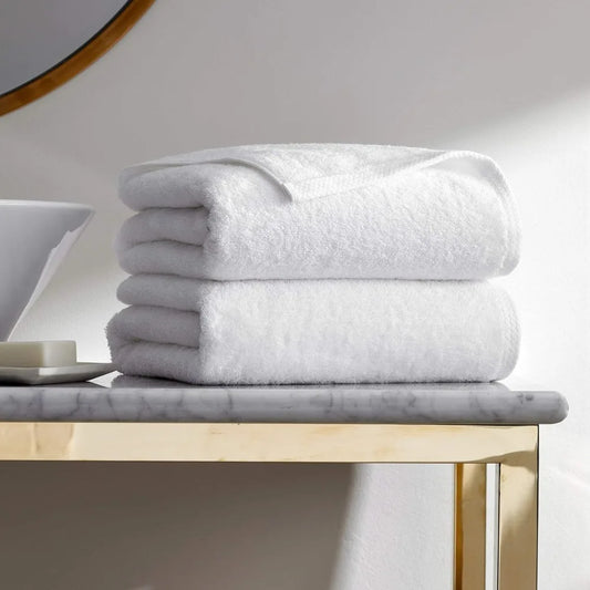 Border Bath Sheet Set Two Pack 100 Percent Cotton