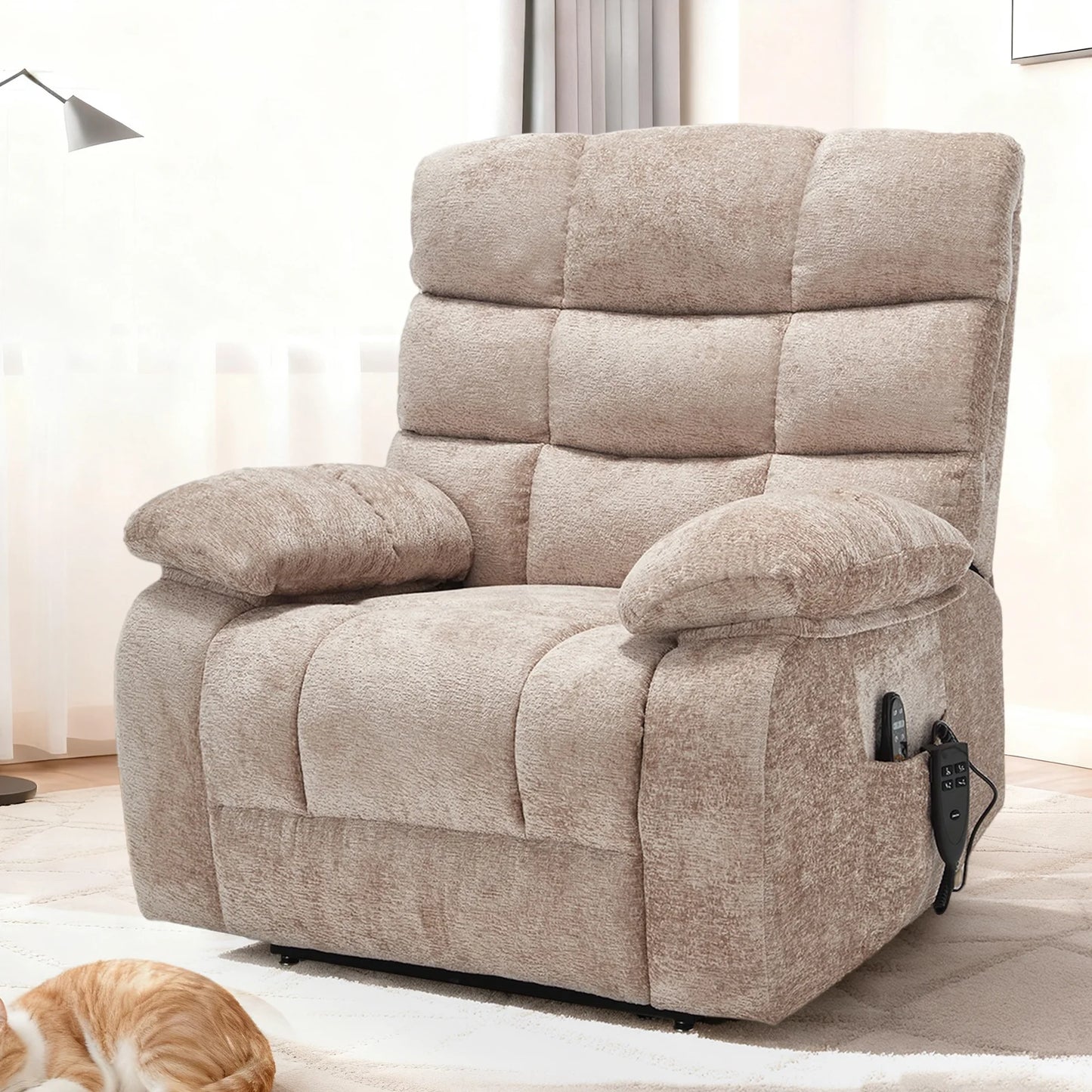 Redlife Heat Massage Power Lift Recliner Chair For Elderly
