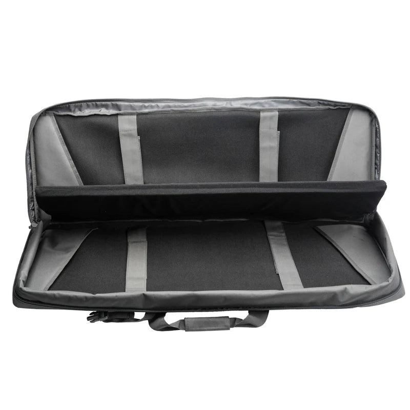 LQARMY Tactical Double Rifle Case With Molle Backpack Gun Bag