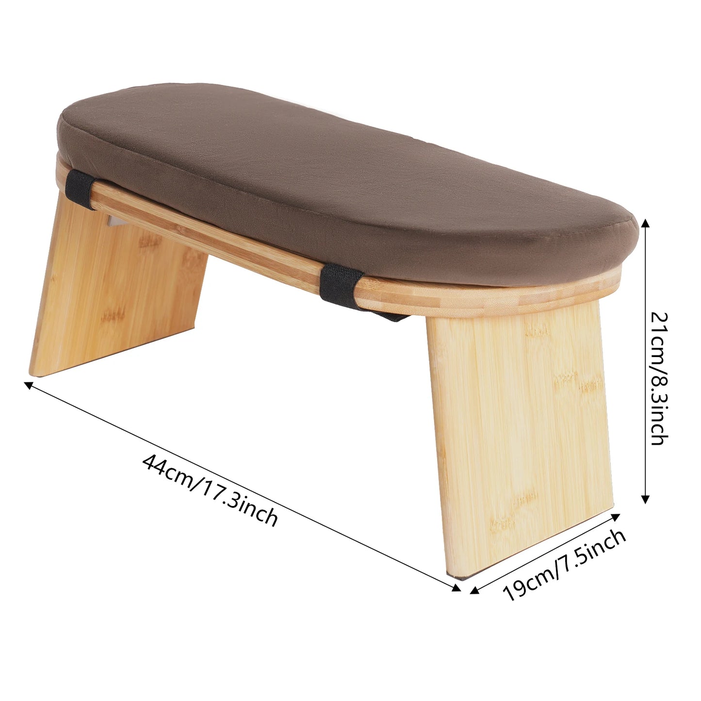 Bymaocar Foldable Meditation Bench Kneeling Stool For Home Meditation Professional