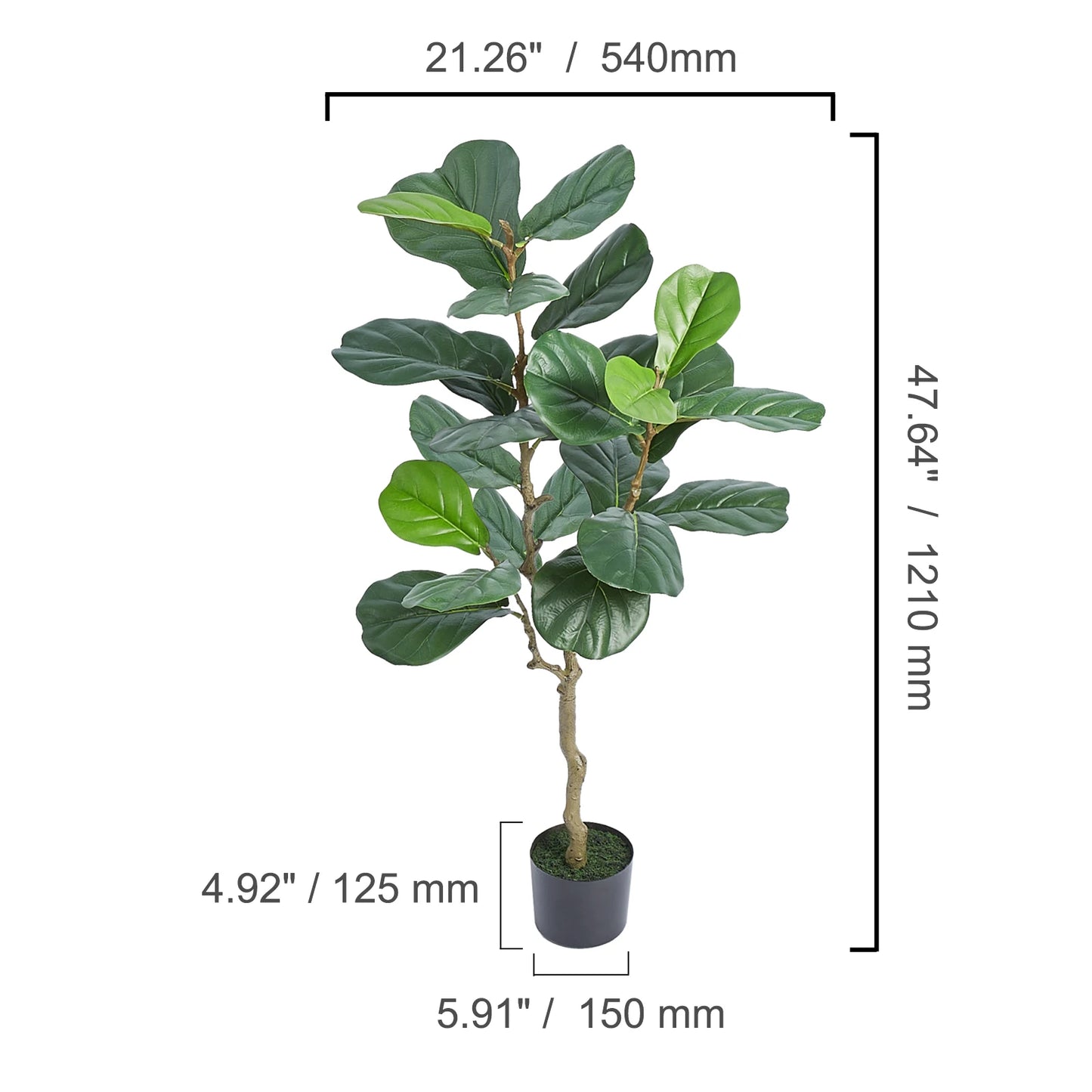 Artificial Olive Tree Faux Plant With Anti Tip Design For Stable Home Decor And Low Maintenance