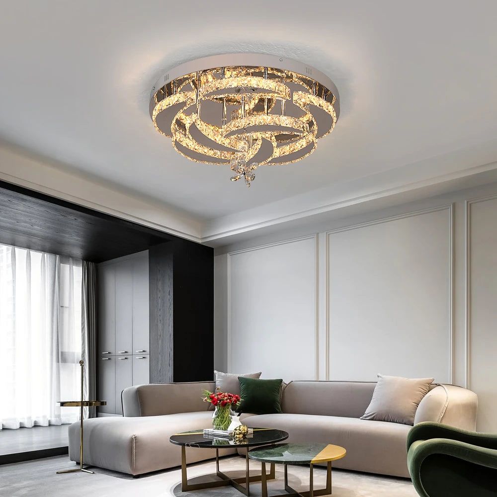 VETRULUS UltraCrystal CrystalChandelier LedCeilingLight For LivingRoom Decorative