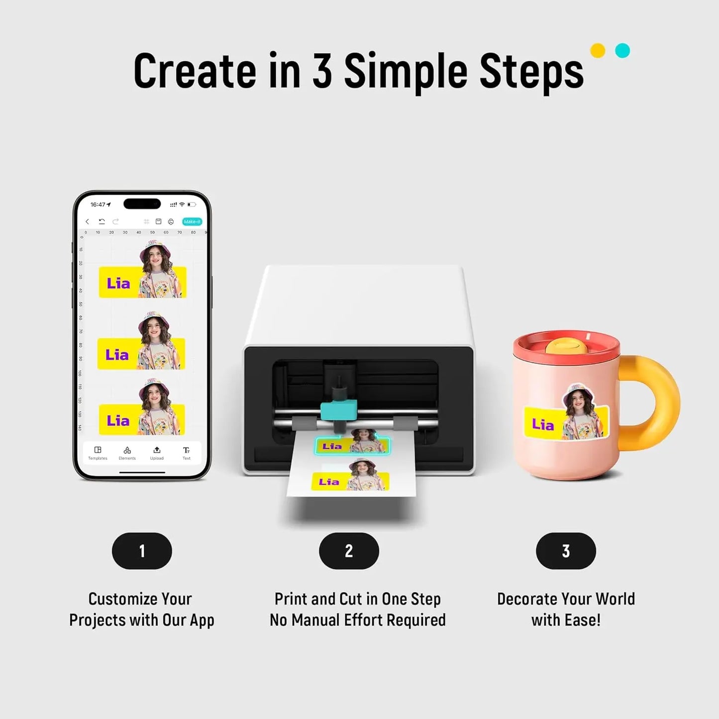 S1 Color Sticker Printer And Cutter All In One DIY