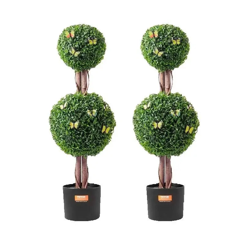 SucceBuy Artificial Boxwood Topiary Tree Indoor Decor