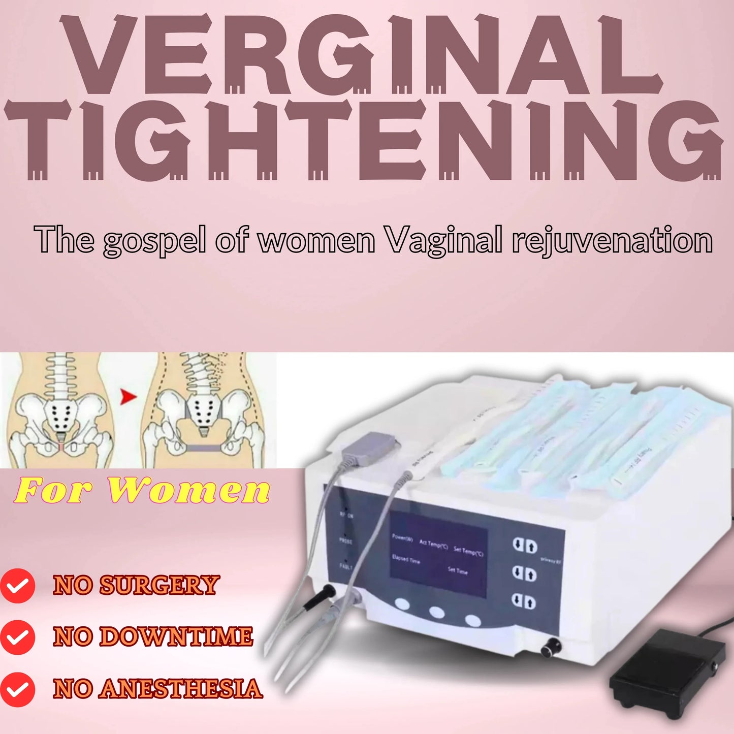 Myoslim ThermivaFractionalRF SkinLiftPro System For Private Aesthetic Rejuvenation