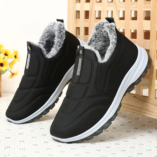 Warm Thermal Ankle Boots Non Slip Walking Shoes For Men
