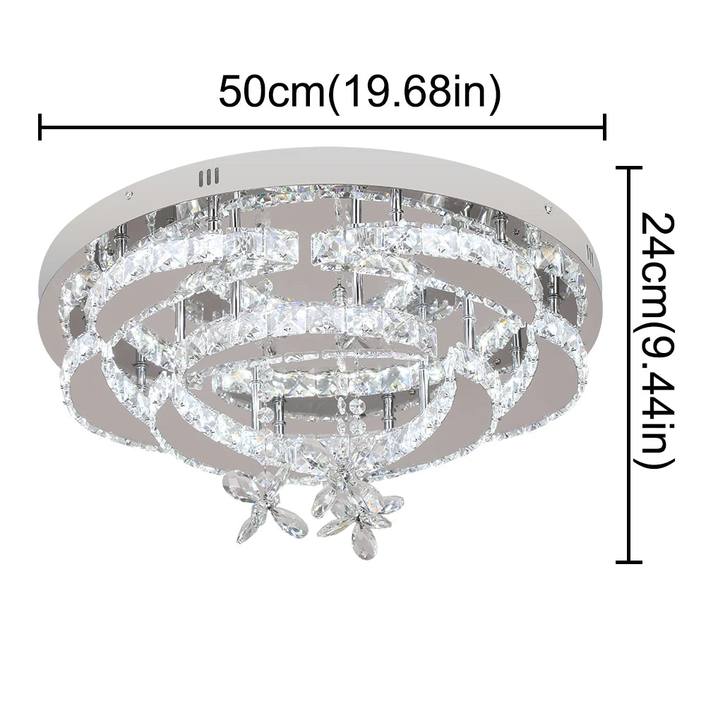 VETRULUS UltraCrystal CrystalChandelier LedCeilingLight For LivingRoom Decorative