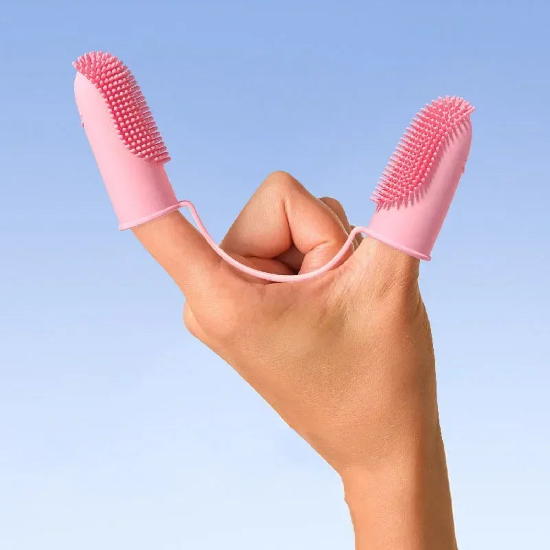 Silicone Finger Toothbrush For Dogs And Cats Pet Dental Cleaning