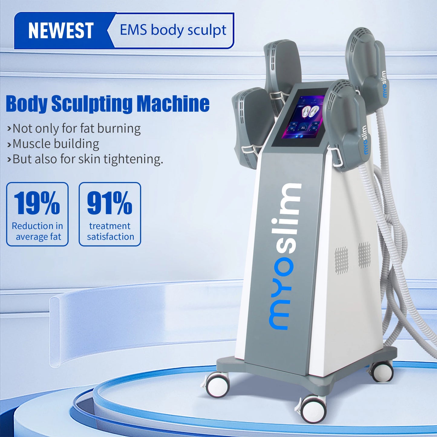 Myoslim EMS Ultra Slimming RF Muscle Stimulator Home Use