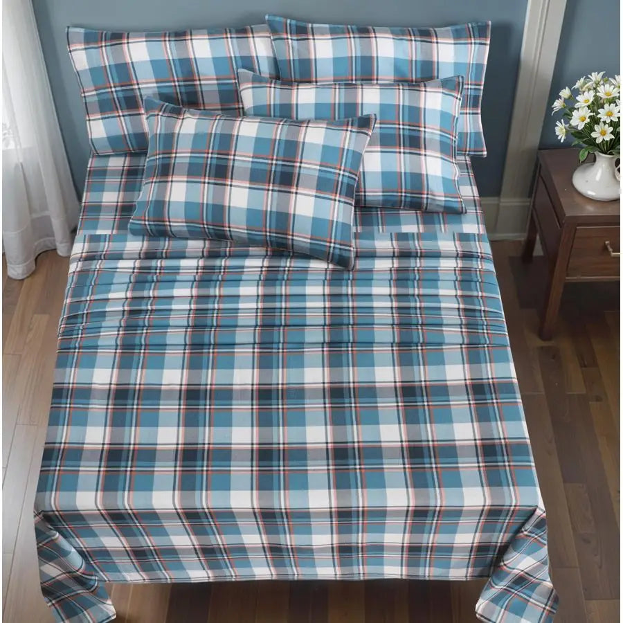 Flannel Sheets 100 Cotton Double Brushed All Seasons