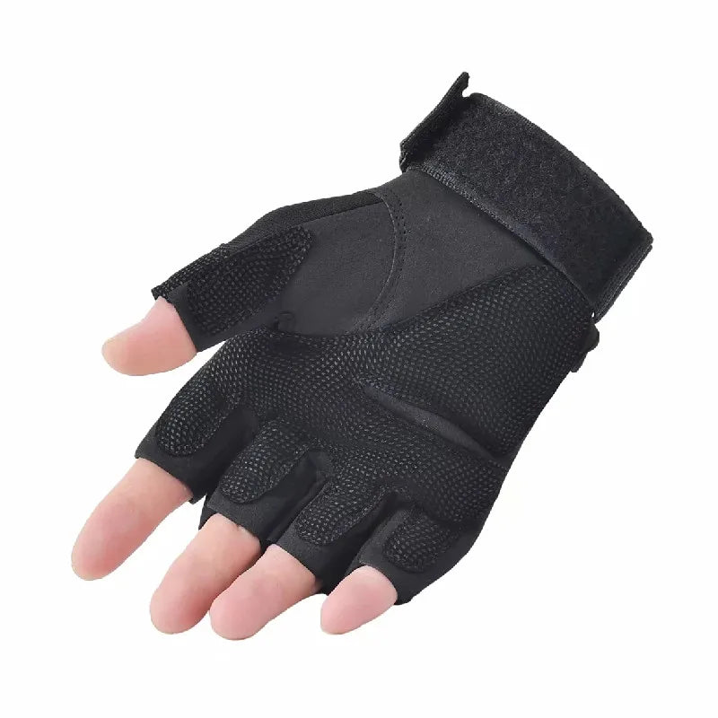 AKINZABOCN Fingerless Tactical Gloves Unisex Fitness Cycling