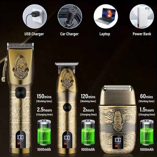 Suttik Barber Tool Set Professional Hair Clipper For Men