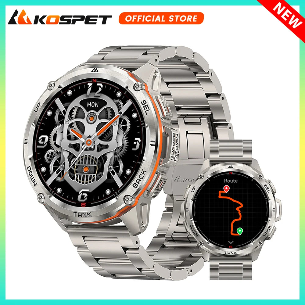 KOSPET Tank T3 Ultra GPS Smartwatch for Men Altimeter Barometer