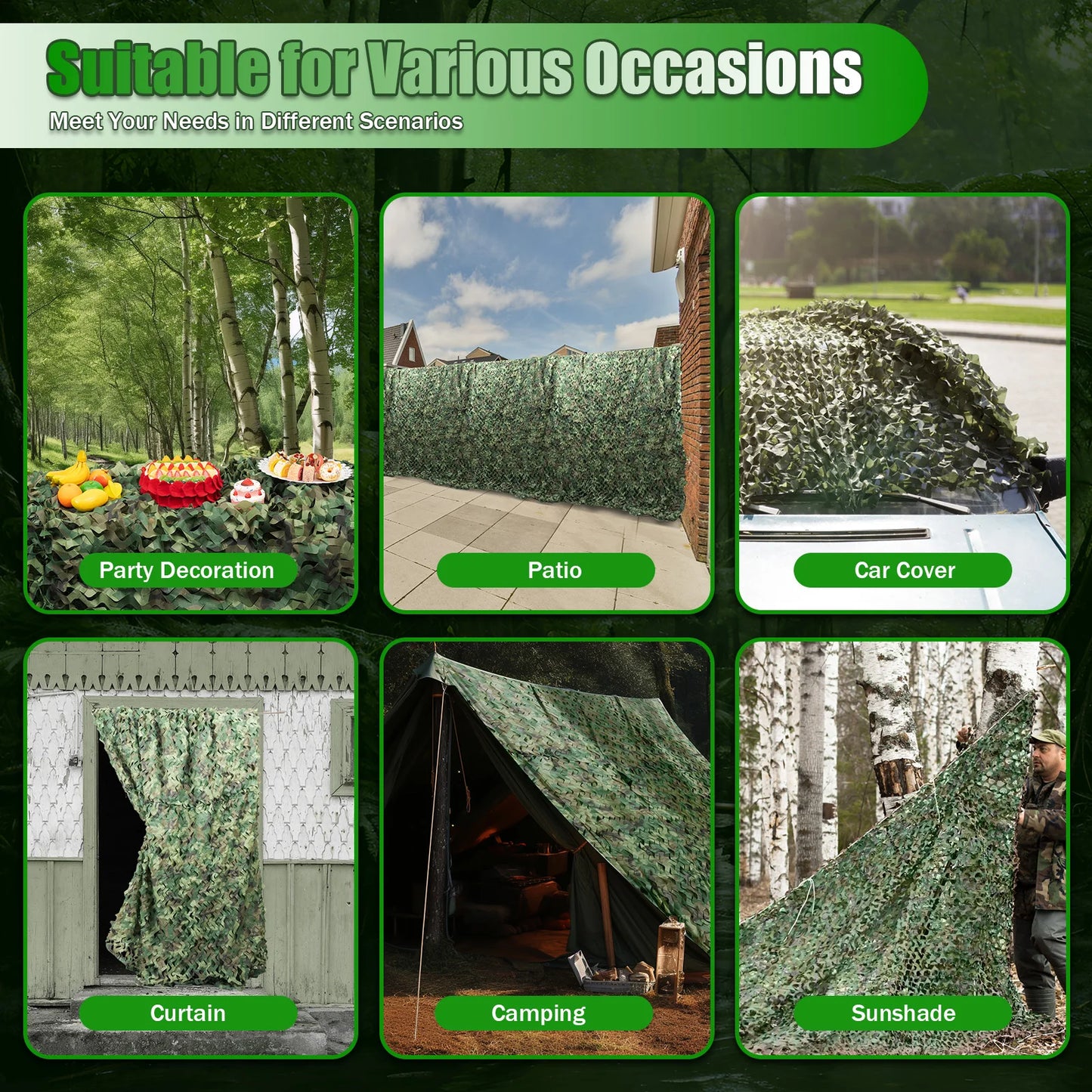 Guangdong Camo Netting Outdoor Hunting Waterproof Tear Resistant