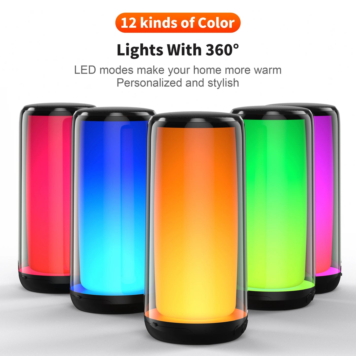 QERE Bluetooth Speaker Hi Res 10W Portable Wireless IPX5 Waterproof