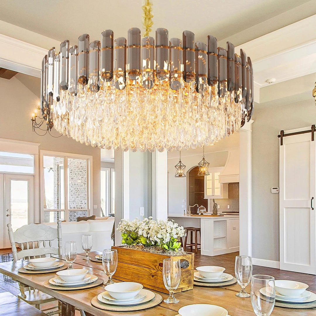 Vrygle 4-Layer Crystal Chandelier 3-Light Pendant Lamp