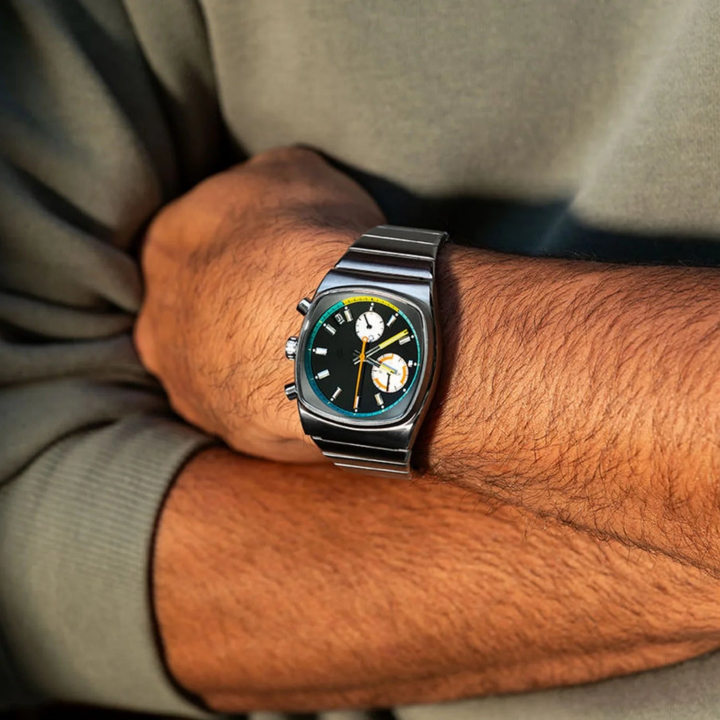 NasiR Mens Stainless Steel Automatic Luxury Brand Watch