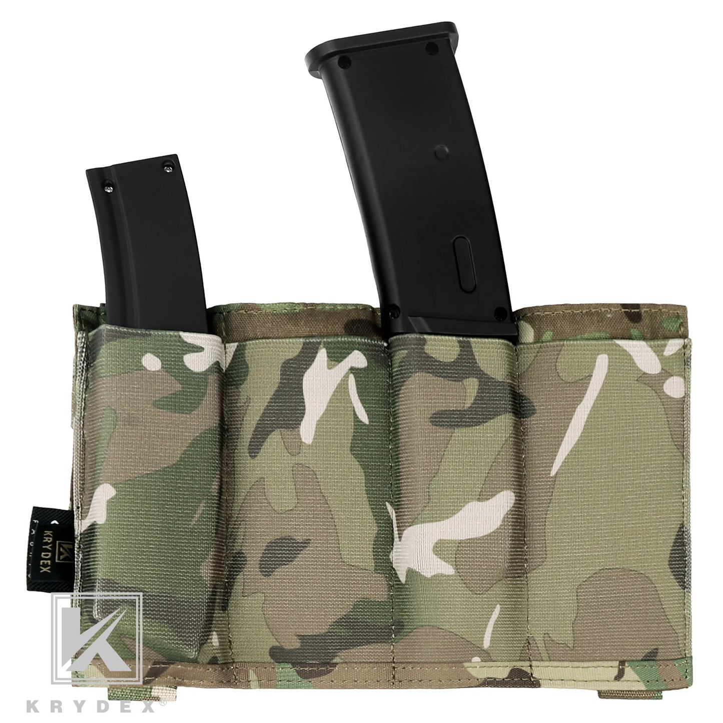KRYDEX Quadruple Elastic Magazine Pouch MP7 KRISS Pistol MOLLE Holder