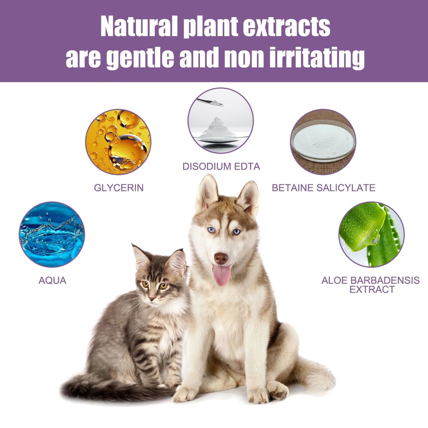 YEGBONG Pet Ear Cleaner Gentle Hypoallergenic Ear Mite Control Solution