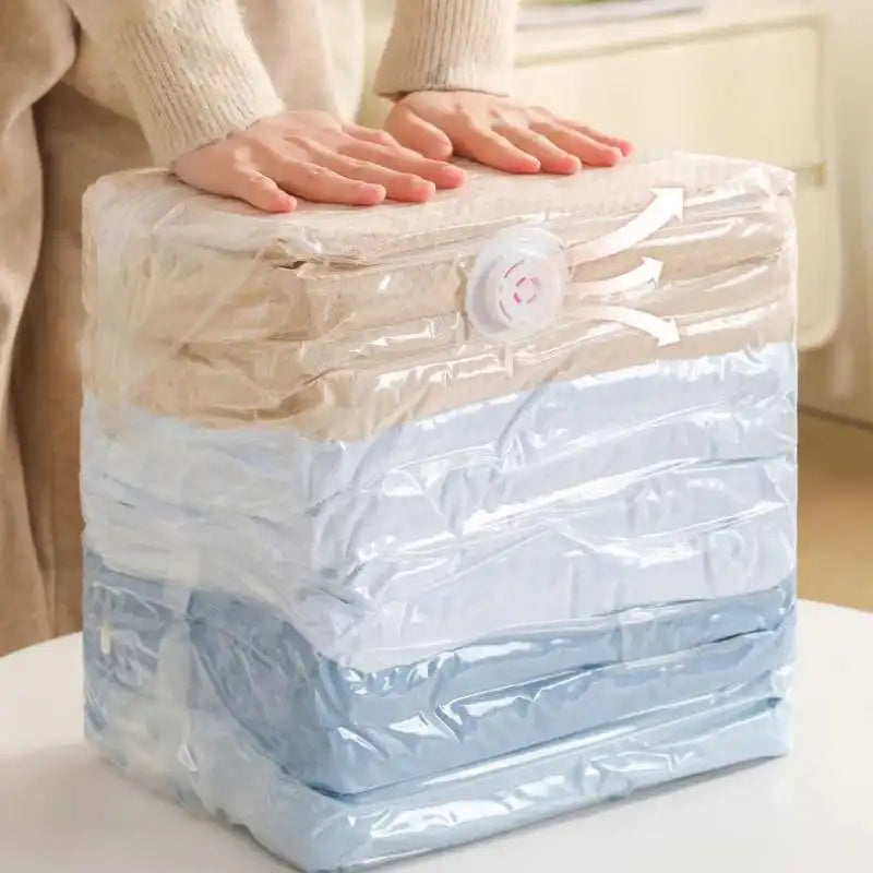 1pc No Need Pump Vacuum Bags Large Plastic Storage Bags for Storing Clothes Blankets Compression Empty Bag Travel Accessories