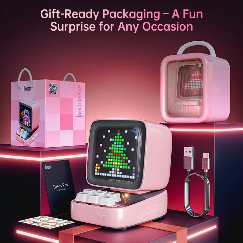 Divoom Ditoo Pro Retro Pixel Art Bluetooth Speaker