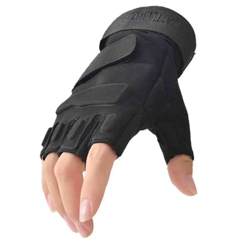 AKINZABOCN Fingerless Tactical Gloves Unisex Fitness Cycling