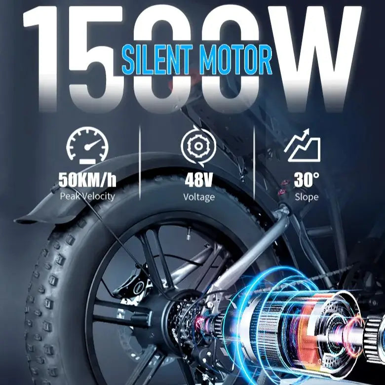 DEEPOWER S7Pro Off Road Electric Bike 1500W 48V LG Battery