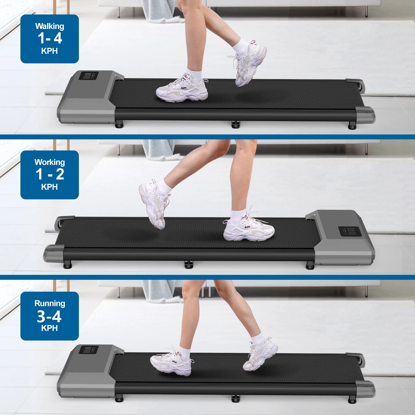 NONED UltraLightweight Ultracompact Quiet Walking Pad Mini Treadmill Under DeskPro