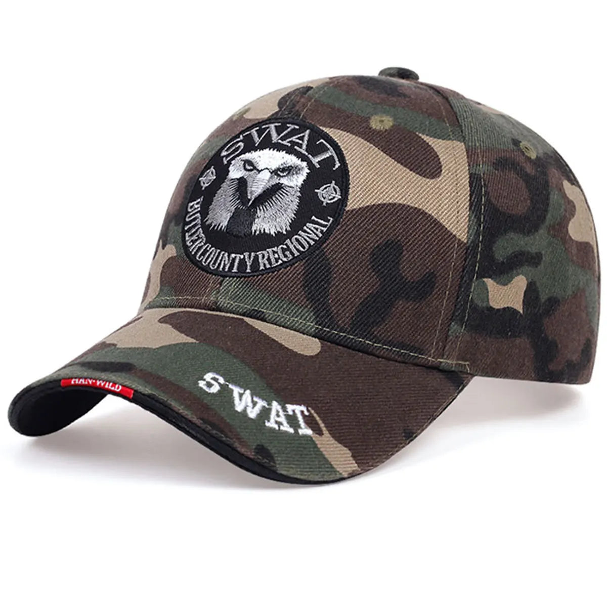 CN Zhejiang SWAT Eagle Embroidered Baseball Cap Unisex Adjustable Sunscreen