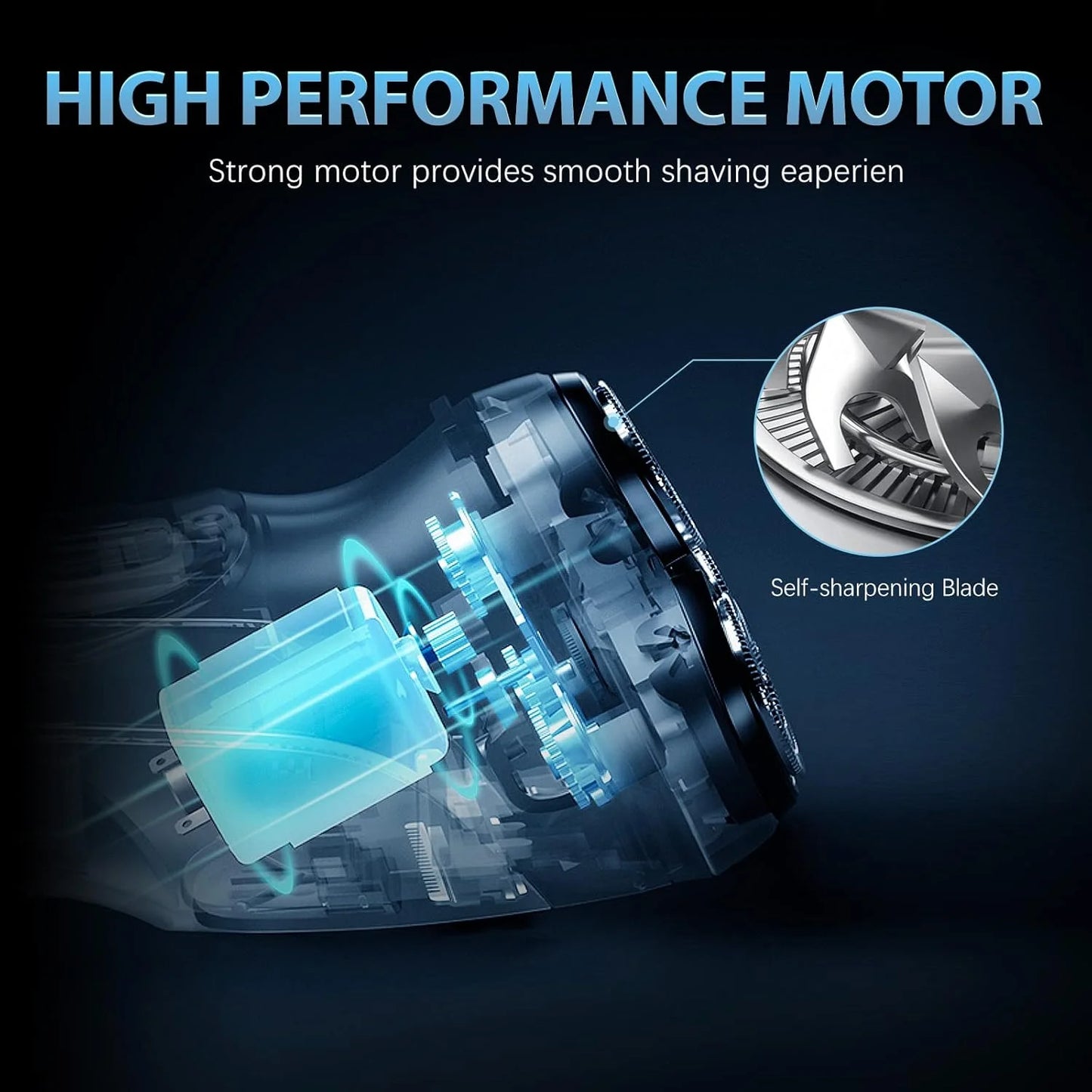 Sejoy Electric Razor For Men Rechargeable Triple Blade Wet Dry