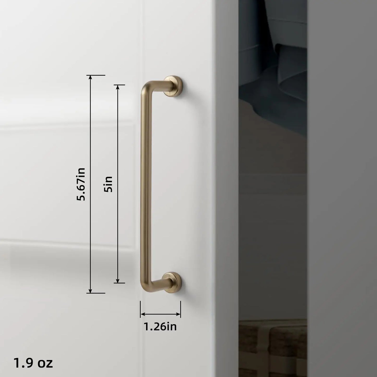 Goo-Ki Modern Zinc-Alloy Satin-Finish Cabinet Pulls Drawer Knobs FurnitureHardware