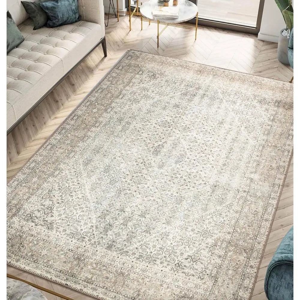 Machine Washable Striped Area Rug With Durable NonSlip ResidentialGradeBacking Premium