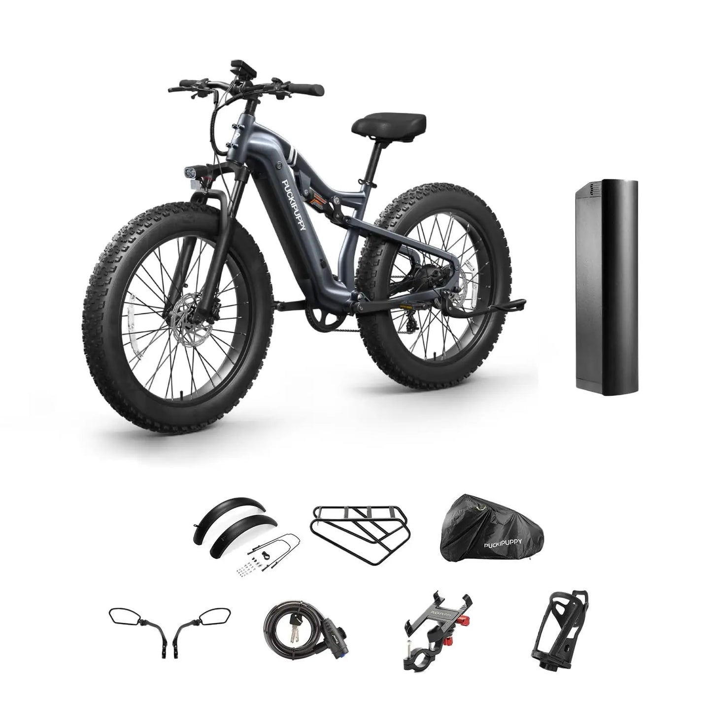 PUCKIPUPPY Labrador Pro Electric Mountain Bike 1350W 48V 20Ah